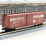 Micro-trains Scale 33070 Western Maryland 50FT Combo Door Std Boxcar Wm 35001. Fixed Price $16.99.