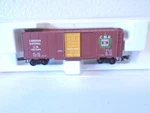 Micro-trains Z-gauge 40' Box Car, Canadian National. Fixed Price $29.99.