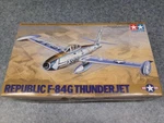 #61060 Tamiya Republic F-84G Thunderjet 1/48 Scale Plastic Model Kit Open Box. Fixed Price $40.50.