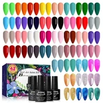 Jewhiteny 45PCS Gel Nail Polish Kit 42 Colors 5ML Nude Gray Pink. Fixed Price $24.29.