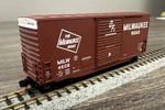 Micro Trains Scale 10100020 40 Hy-cube Box Car Milwaukee Road Nib. Fixed Price $28.99.