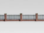 Archistories Z Scale (1:220) 817191 Low Brick Fence With Pillars Kit 7MM $0 Ship. Fixed Price $26.99.