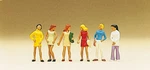 Preiser Ho Scale Model Figure/people Set Group Of Teenage Girls 6-PACK. Fixed Price $17.09.