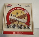 6-MODEL Power #5700 Ho Scale Railroad Track Laying Crew/construction People.. Fixed Price $8.99.