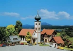 Faller 282777 Z Scale 1:220 Kit Of Village Set - 4 Buildings. Fixed Price $104.99.