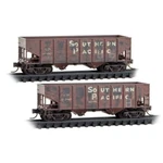 Micro Trains Scale 33' Twin Bay Hoppers Southern Pacific Weathered 98305094. Fixed Price $52.76.