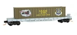 Micro-trains 045 00 510 Scale Usaac 50' Flat W/"bourbon Boxcar" Container. Fixed Price $23.95.