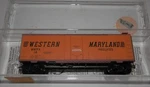 Micro Trains Scale 40' Western Maryland 14 Plug Door Box Car #21240. Fixed Price $12.99.