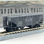 Micro-trains Scale Baltimore Ohio Twin Bay Offset Side Hopper 727040 Weathered. Fixed Price $28.99.
