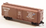 502 00 201 Mtl Z-scale 40' Standard Boxcar Louis Southern Cotton Belt Route. Fixed Price $28.76.