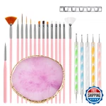 Homtop Nail Art Tools 22-PIECE Set Resin Palette 2-WAY Acrylic. Fixed Price $13.68.