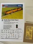 Z-scale 1022 Micron Art, Double Searchlight Signal Each, Brass Kit,. Fixed Price $39.75.