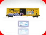 Scale **railbox Blue Bird** Graffiti Car #209 Of 500 - Micro Trains *rare. Fixed Price $67.95.