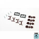 Micro-trains 00125300 (1300-10B) True-scale Short Shank Couplers 10PAIR Brown. Fixed Price $27.59.