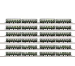 24 Passenger Cars 87060 Marklin Z-scale Pair With Close Couple Umbauwagen Set. Fixed Price $539.10.