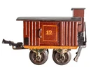 Early All Original Marklin 0-GAUGE Hand-painted #12 Freight Car W/ Breakman. Fixed Price $100.00.