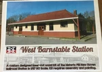 Ho Scale Structures West Barnstable Nh Railroad Station Laser Cut Wood Kit Nib. Fixed Price $30.00.