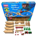 1996 Playskool Woodland Junction Builders Train Playset W/ Box (read). Fixed Price $29.99.