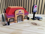 1:64 Scale Taco Bell Restaurant Building 3D Printed Model. Fixed Price $52.25.
