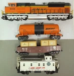 Used Mth 30-4220-1 Bnsf SD70ACE Deluxe Freight Set W/box. Fixed Price $494.99.