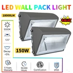 2PACK 150W Led Wall Light Dusk To Dawn Outdoor Street Area Parking Lot Lamp. Fixed Price $136.09.
