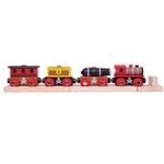 Bigjigs Rail Wooden Pirate Train Engine Locomotive Carriage Playset Compatible. Fixed Price $29.83.