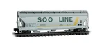 Micro-trains Mtl N-scale Acf 3-BAY Covered Hopper Soo Line #74212. Fixed Price $31.95.