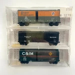 Micro-trains Scale C&im Gn D&rgw 35090 20476 20226 40' Standard Box Car Set. Fixed Price $40.21.
