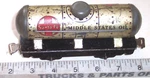 Vintage Marx 553 Santa Fe Middle States Metal Tin Litho Single Dome O27 Tank Car. Fixed Price $15.95.