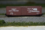 Z Scale Mtl 50500231 Chicago & Northwestern 50' Single Door Boxcar C56435. Fixed Price $24.99.