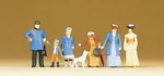 Preiser 12131 Ho Scale 1900S Figures Passers-by, Police & Dog. Fixed Price $25.99.