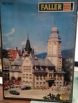 Faller, Ho Scale, Alpine Town Hall With Fire Station, Kit B-901, Unopened. Fixed Price $175.00.