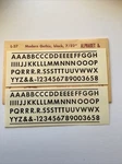 Champ Decals Ho Scale L-37: Modern Gothic, Black 7/32 Alphabet Numeral Set. Fixed Price $6.00.