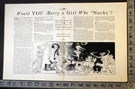 1925 Immorality Debauchery Rube Goldberg Artist Cartoon Comic Print FC3051. Fixed Price $48.95.
