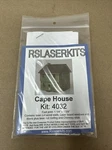 Cape House Z Scale Model Railroad Structure Unpainted Wood Laser Kit RSL4032. Fixed Price $24.99.