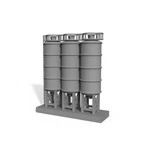 1/200 Z Scale Military Car Railroad Track Prop Building Kit Oil Gas Storage Tank. Fixed Price $6.64.