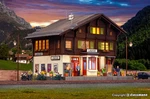Kibri Ho Scale Building/structure Kit Litziruti Train/railroad Station Lighted. Fixed Price $58.99.