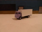 Noch Ho Scale Custom Mercedes Box Truck Light Purple. Fixed Price $9.99.