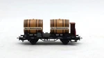 Marklin 4432 Ho Scale Oberrh. Weininteressenten Flat Car W/barrel Load. Fixed Price $10.21.