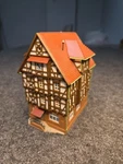 Vollmer N Scale #47756 Half Timbered House With Shop Fully Assembled. Fixed Price $39.99.