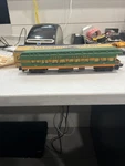Vintage American Flyer Great Northern Gunsight 87 3/16 Passenger Car. Fixed Price $299.00.