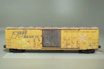 10058 Scale Micro-trains Rbox Railbox 50' Ribb Side Car Weatehred. Fixed Price $59.95.