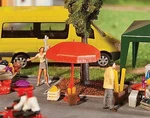 Faller Sun Umbrellas, Tables Amp; Benches Kit - Ho Scale Model Railroad. Fixed Price $7.61.