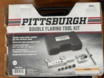 Pittsburgh Double Flaring Tool Kit 58641 45 For 3/16 1/2 Pipe Sizes. Fixed Price $25.48.