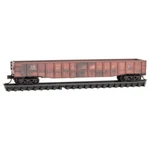 Great Northern 50' Steel Side Gondola Weathered Micro-trains #105 45 541 Scale. Fixed Price $36.49.