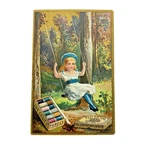 J&p Coats - Sewing Thread Antique Victorian Trade Card Brown Bolton. Fixed Price $16.45.