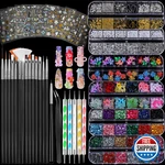 Fandamei Nail Art Brushes Kit 15 Pcs Dotting. Fixed Price $13.68.