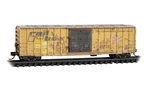 Seaboard Ex-railbox 50' Rib Side Boxcar Weathered Micro-trains #02544445 Scale. Fixed Price $37.95.