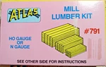 Atlas #791 N/ho Scale Stackable Mill Building Lumber Nip. Fixed Price $8.95.