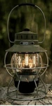 Barebones Living Railroad Lantern Rechargeable Od Green Metal Construction. Fixed Price $54.69.